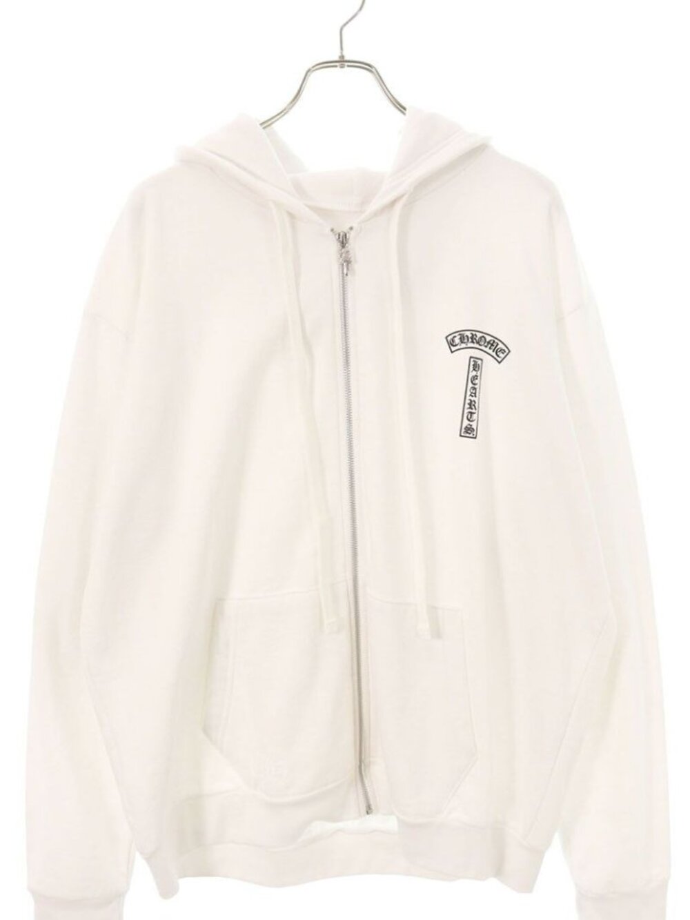 Chrome Hearts Sweatshirt HD Zip Back Arch Logo Zip Up Hoodie